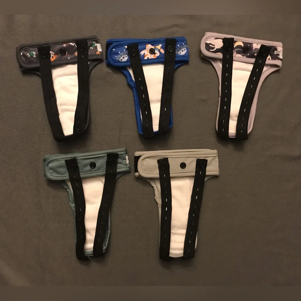 NEW Bundle Of 5 Reusable Cat Diapers